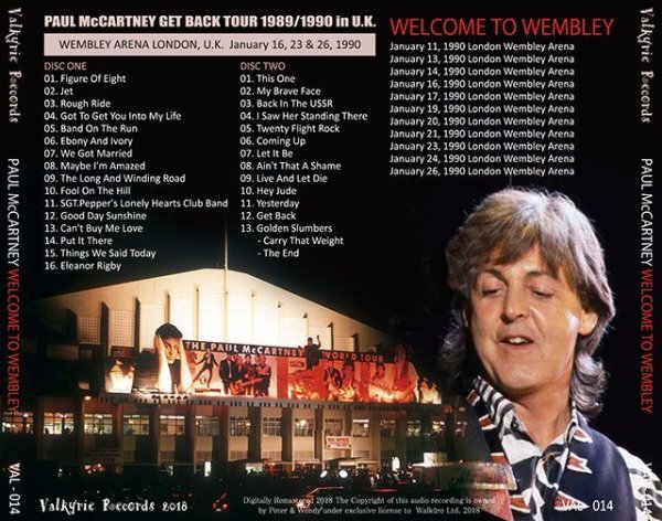 Photo2: PAUL McCARTNEY - WELCOME TO WEMBLEY 1990 2CD [VALKYRIE RECORDS] (2)