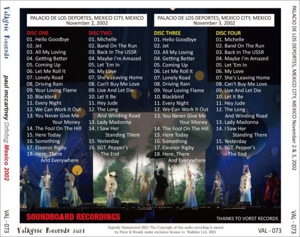 Photo2: PAUL McCARTNEY - 2002 DRIVING MEXICO 4CD [MISTERCLAUDEL] (2)