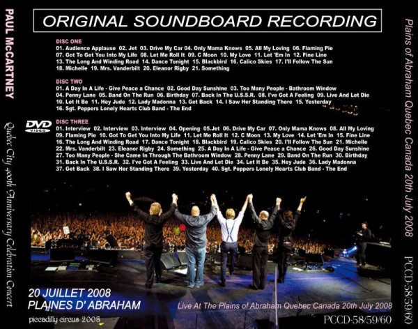 Photo2: PAUL McCARTNEY - QUEBEC CITY 400th ANNIVERSARY CELEBRATION CONCERT 2CD + DVD   [PICCADILLY CIRCUS] (2)