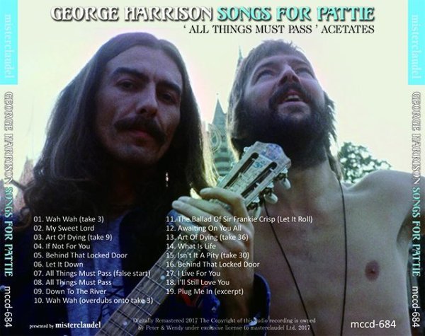 Photo2: GEORGE HARRISON - SONGS FOR PATTIE CD [MISTERCLAUDEL] (2)