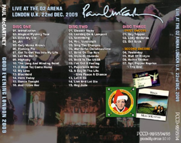 Photo2: PAUL McCARTNEY - GOOD EVENING LONDON 2009 3CD  [PICCADILLY CIRCUS] (2)