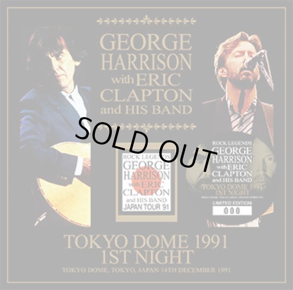 Photo1: GEORGE HARRISON WITH ERIC CLAPTON AND HIS BAND - TOKYO DOME 1991 1ST NIGHT 2CD [Tricone 229/230] ★★★STOCK ITEM / HOT SPRING SALE★★★ (1)
