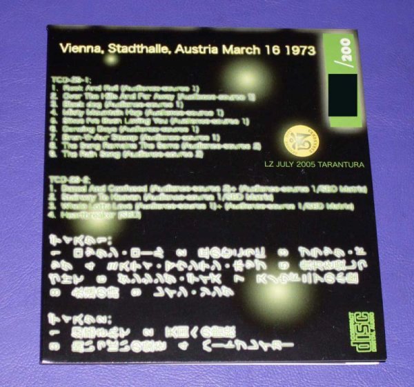 Photo3: LED ZEPPELIN - MATRIX LEDED 2CD  [TARANTURA] ★★★STOCK ITEM / OUT OF PRINT / VERY RARE★★★ (3)