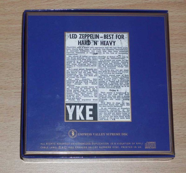 Photo2: LED ZEPPELIN – BEST FOR HARD 'N' HEAVY 3CD [EMPRESS VALLEY] ★★★STOCK ITEM / OUT OF PRINT★★★ (2)