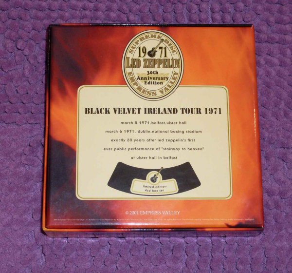 Photo2: LED ZEPPELIN - BLACK VELVET 4CD 1ST EDITION BOX [EMPRESS VALLEY] ★★★STOCK ITEM / OUT OF PRINT / VERY RARE★★★ (2)