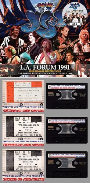 Photo1: YES - L.A. FORUM 1991: MIKE MILLARD MASTER TAPES 3CD [Virtuoso 497/498/499] (1)