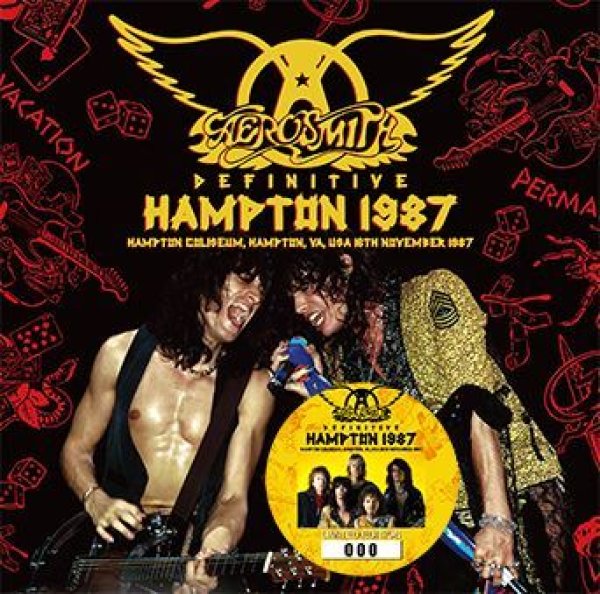 Photo1: AEROSMITH - DEFINITIVE HAMPTON 1987 CD plus Bonus DVDR "HOUSTON 1988 THE VIDEO" [ZODIAC 594] (1)