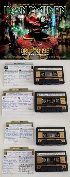 Photo1: IRON MAIDEN - TORONTO 1987: MASTER CASSETTES 4CDR [Shades 1779] (1)