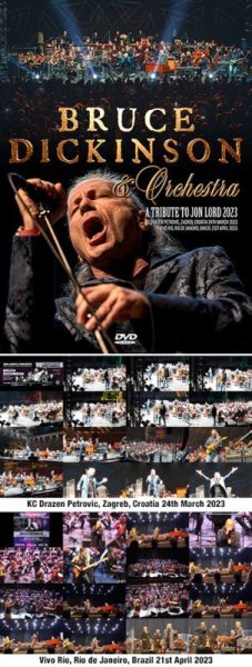 Photo1: BRUCE DICKINSON AND ORCHESTRA - A TRIBUTE TO JON LORD 2023: MULTICAM 2DVDR [Shades 1777]  (1)