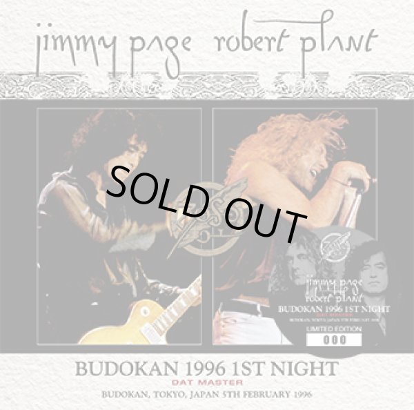 Photo1: JIMMY PAGE & ROBERT PLANT - BUDOKAN 1996 1ST NIGHT: DAT MASTER 2CD [Wardour-561] ★★★STOCK ITEM / HOT SPRING SALE★★★ (1)