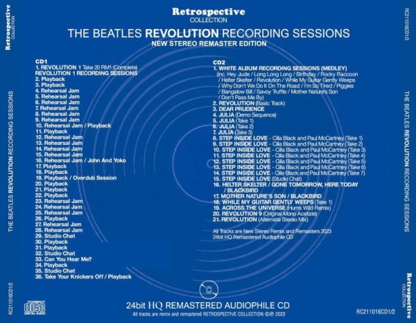 Photo2: THE BEATLES - REVOLUTION = RECORDING SESSIONS = (NEW STEREO REMASTER EDITION) [RETROSPECTIVE] (2)