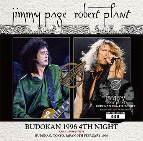 Photo1: JIMMY PAGE & ROBERT PLANT - BUDOKAN 1996 4TH NIGHT: DAT MASTER 2CD [Wardour-564] (1)