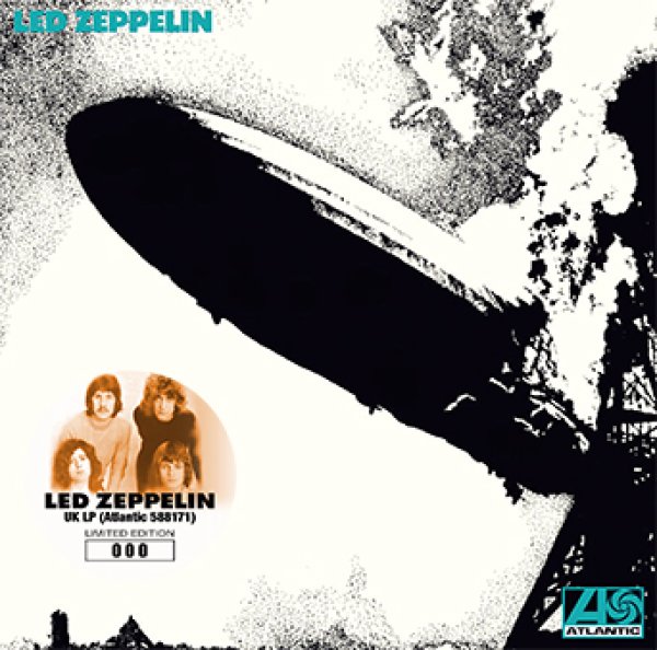 Photo1: LED ZEPPELIN - LED ZEPPELIN UK LP (ATLANTIC 588171 TURQUOISE LETTERING) CD (1)