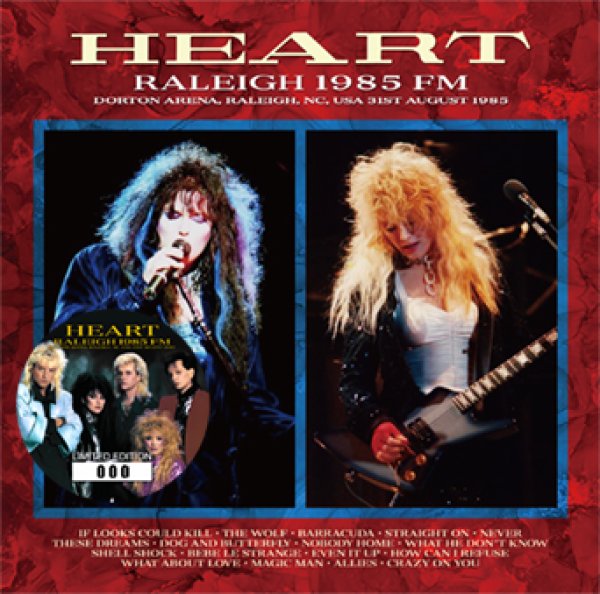 Photo1: HEART - RALEIGH 1985 FM 2CD [ZION-248] (1)
