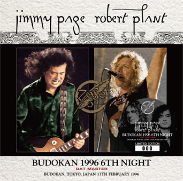 Photo1: JIMMY PAGE & ROBERT PLANT - BUDOKAN 1996 6TH NIGHT: DAT MASTER 2CD [Wardour-566] (1)