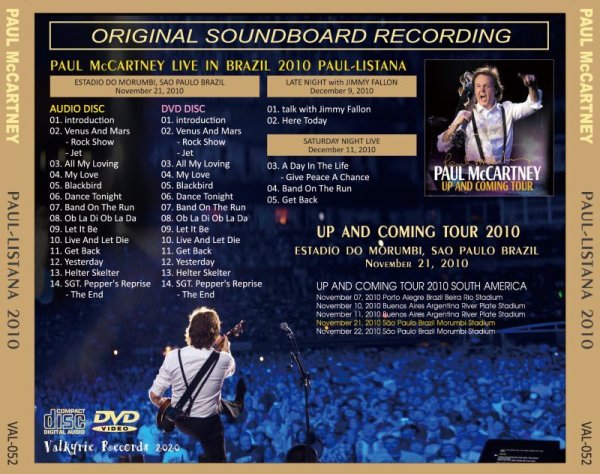 Photo2: PAUL McCARTNEY - 2010 PAUL-ISTANA CD+DVD [VALKYRIE RECORDS] (2)