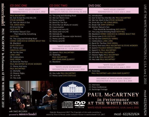 Photo2: PAUL McCARTNEY - IN PERFORMANCE AT THE WHITE HOUSE 2010 2CD + DVD  [PICCADILLY CIRCUS] (2)