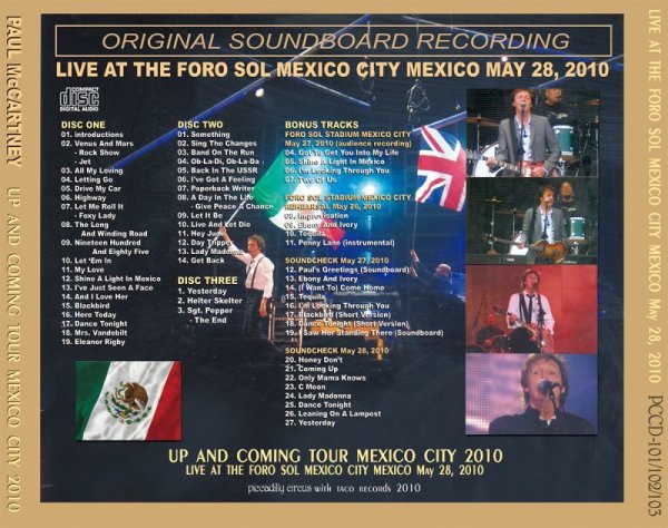 Photo4: PAUL McCARTNEY - HOLA CUIDAD DE MEXICO!, HOLA CHILANGOS!!! 3CD+2DVD  [PICCADILLY CIRCUS] (4)
