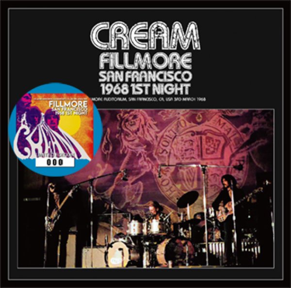 Photo1: CREAM - FILLMORE SAN FRANCISCO 1968 1ST NIGHT CD [Beano-254] (1)
