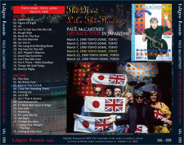 Photo2: PAUL McCARTNEY - 1990 THE NEW LIKE THE FLOWER 2CD [VALKYRIE RECORDS] (2)