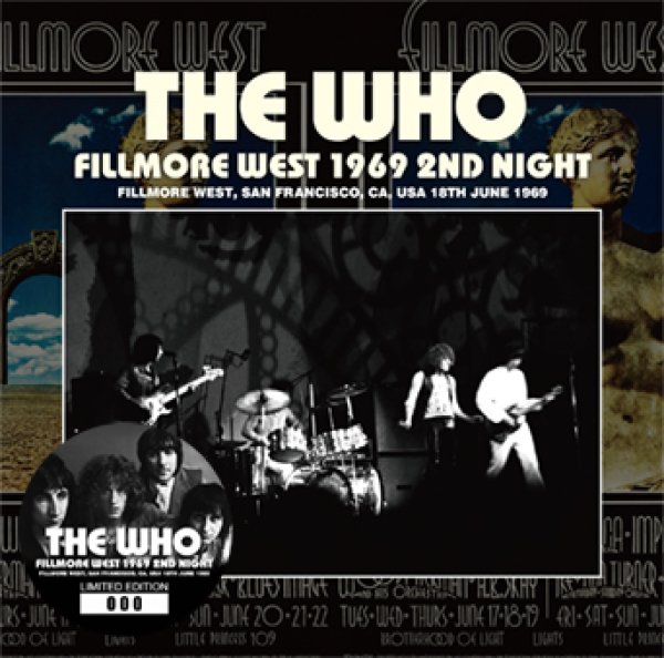 Photo1: THE WHO - FILLMORE WEST 1969 2ND NIGHT 2CD [Wardour-558] (1)