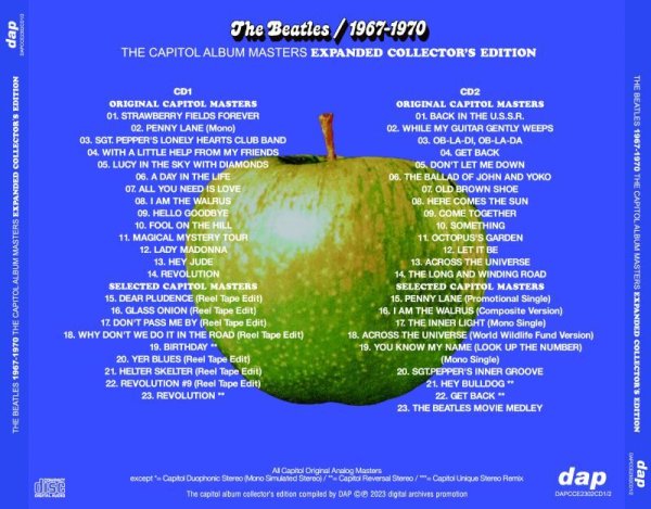Photo3: THE BEATLES - 1962-1966 & 1967-1970 THE CAPITAL ALBUM MASTERS 4CD [DAP] (3)