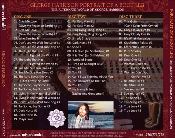 Photo2: GEORGE HARRISON - PORTRAIT OF A BOOT LEG 3CD [MISTERCLAUDEL] (2)