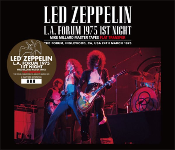 Photo1: LED ZEPPELIN - L.A. FORUM 1975 1ST NIGHT MIKE MILLARD MASTER TAPES: FLAT TRANSFER 3CD (1)