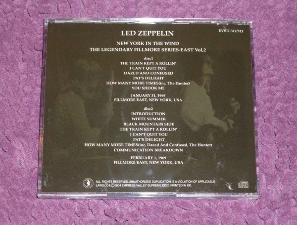 Photo2: LED ZEPPELIN - NEW YORK IN THE WIND  2CD [EMPRESS VALLEY] ★★★STOCK ITEM / OUT OF PRINT★★★ (2)