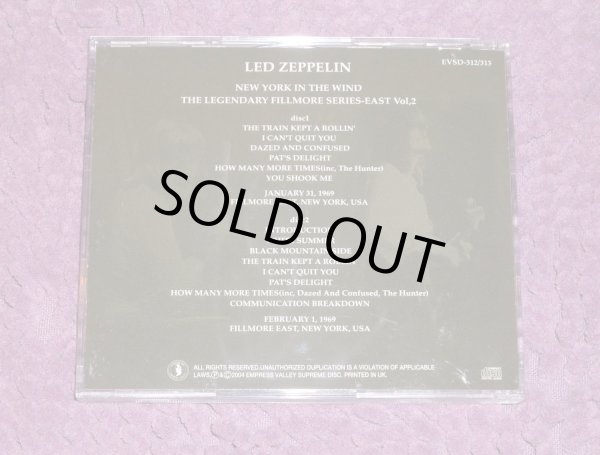 Photo2: LED ZEPPELIN - NEW YORK IN THE WIND  2CD [EMPRESS VALLEY] ★★★STOCK ITEM / OUT OF PRINT★★★ (2)