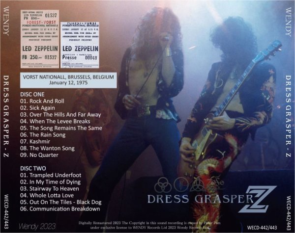 Photo2: LED ZEPPELIN - 1975 DRESS GRASPER-Z 2CD [WENDY] (2)