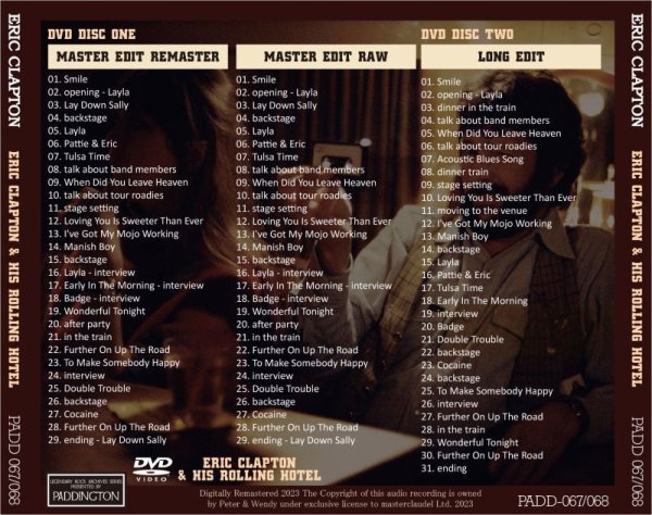 Photo2: ERIC CLAPTON - & HIS ROLLING HOTEL 2DVD [PADDINGTON] (2)