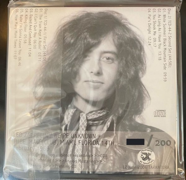 Photo2: LED ZEPPELIN - WE'RE UNKNOWN 2CD  [TARANTURA] ★★★STOCK ITEM / OUT OF PRINT / VERY RARE★★★ (2)