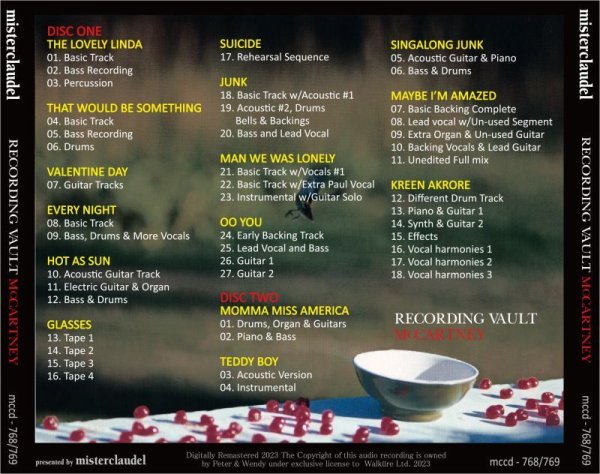 Photo2: PAUL McCARTNEY - RECORDING VAULT "McCARTNEY" 2CD [MISTERCLAUDEL] (2)