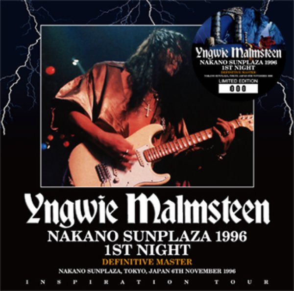 Photo1: YNGWIE MALMSTEEN - NAKANO SUNPLAZA 1996 1ST NIGHT: DEFINITIVE MASTER 2CD [ZODIAC 615] (1)