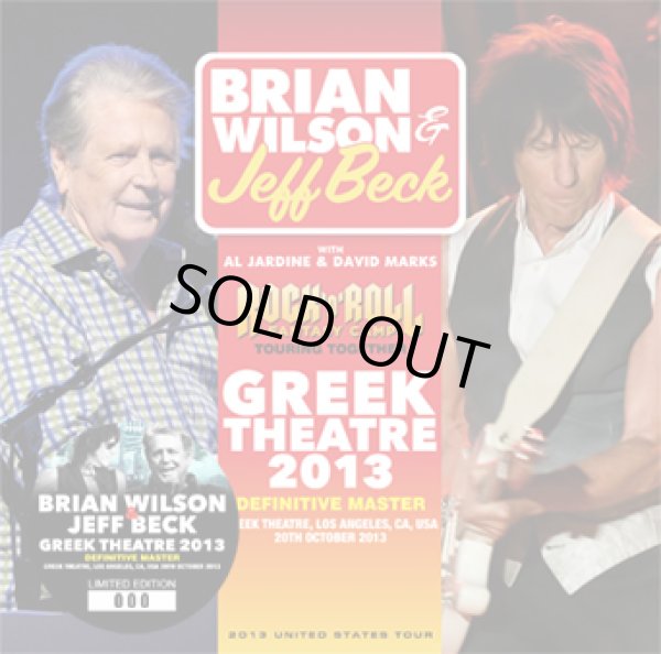 Photo1: BRIAN WILSON & JEFF BECK- GREEK THEATRE 2013 DEFINITIVE MASTER 2CD plus Bonus 2DVDR "GREEK THEATRE 2013: THE VIDEO" [Wardour-575] ★★★STOCK ITEM / HOT WINTER SALE★★★ (1)