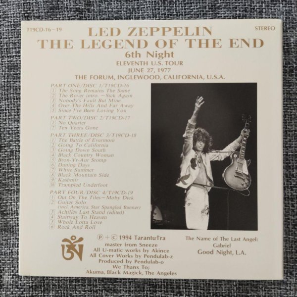 Photo2: LED ZEPPELIN - THE LEGEND OF THE END 4CD  [TARANTURA] ★★★STOCK ITEM / OUT OF PRINT / VERY RARE★★★ (2)