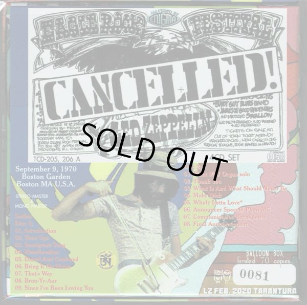 Photo2: LED ZEPPELIN - SOME OTHER GUYZ - 1970 BOSTON GARDEN 4CD PROMO  [TARANTURA] ★★★STOCK ITEM / OUT OF PRINT / VERY RARE★★★ (2)