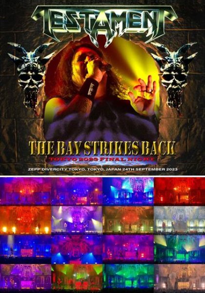 Photo1: TESTAMENT - THE BAY STRIKES BACK Tokyo 2023 Final Night 2CDR + DVDR [Shades 1864] (1)