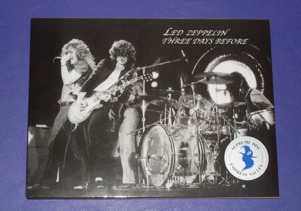 Photo1: LED ZEPPELIN - THREE DAYS BEFORE 2CD LARGE BOX [EMPRESS VALLEY] ★★★STOCK ITEM / OUT OF PRINT / VERY RARE / SPECIAL PRICE★★★ (1)