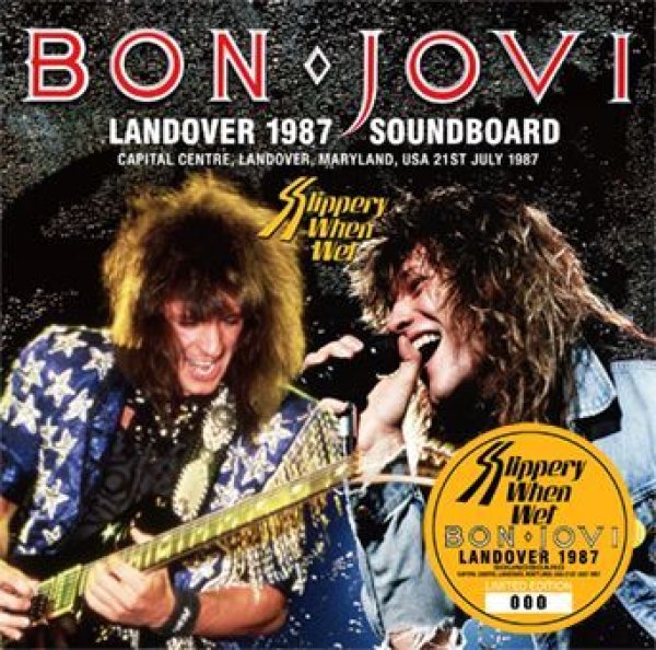 Photo1: BON JOVI - LANDOVER 1987 SOUNDBOARD 2CD plus Bonus DVDR "SLIPPED INTO THE NIGHT: VANCOUVER 1987" [ZODIAC 626] (1)