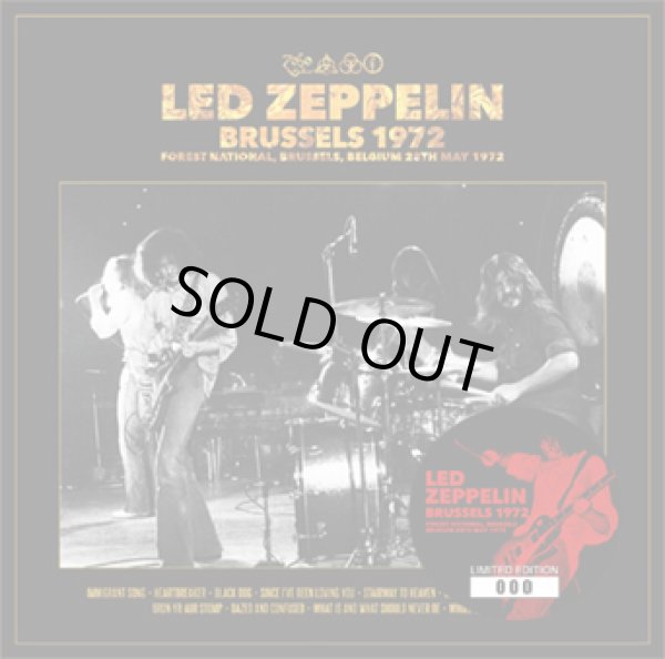 Photo1: LED ZEPPELIN - BRUSSELS 1972 2CD ★★★STOCK ITEM / HOT WINTER SALE★★★ (1)