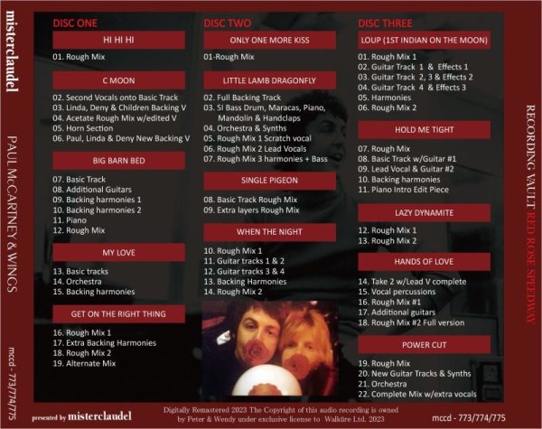 Photo3: PAUL McCARTNEY - RECORDING VAULT "RED ROSE SPEEDWAY" 5CD [MISTERCLAUDEL] (3)