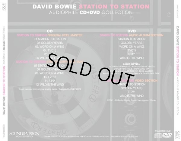 Photo2: DAVID BOWIE - STATION TO STATION =AUDIOPHILE CD + DVD [SOUND&VISION] ★★★STOCK ITEM / HOT SUMMER SALE★★★ (2)
