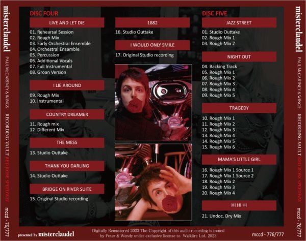 Photo5: PAUL McCARTNEY - RECORDING VAULT "RED ROSE SPEEDWAY" 5CD [MISTERCLAUDEL] (5)