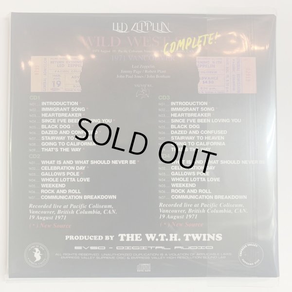 Photo2: LED ZEPPELIN - WILD WEST SIDE “Complete!”1971 Vancouver 4CD [EMPRESS VALLEY] ★★★STOCK ITEM / OUT OF PRINT★★★ (2)