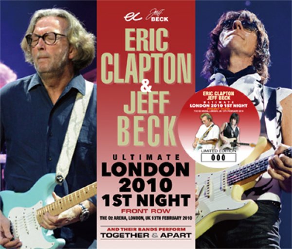 Photo1: ERIC CLAPTON & JEFF BECK - ULTIMATE LONDON 2010 1ST NIGHT: FRONT ROW 3CD DAT MASTER [Beano-266] (1)