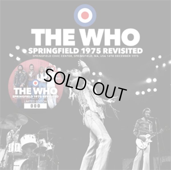 Photo1: THE WHO - SPRINGFIELD 1975 REVISITED 2CD [Wardour-588] ★★★STOCK ITEM / HOT WINTER SALE★★★ (1)