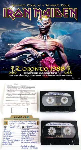 Photo1: IRON MAIDEN - TORONTO 1988 MASTER CASSETTE 2CDR [Shades 1910] (1)