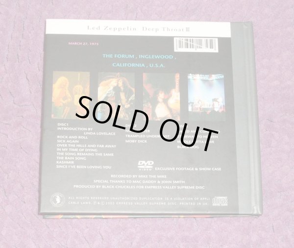 Photo16: LED ZEPPELIN - DEEP THROAT - THE COMPLETE 1975 LA FORUM TAPES - LONG BOX VERY RARE 9CD + DVD [EMPRESS VALLEY] ★★★STOCK ITEM / OUT OF PRINT ★★★ (16)